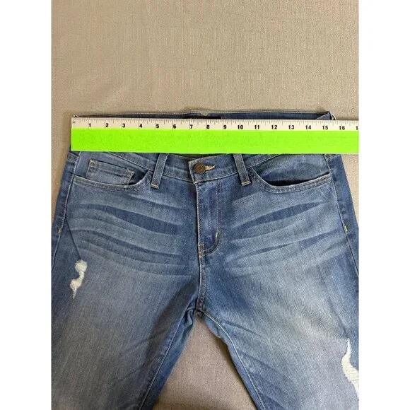 Flying Monkey Jeans Distressed Slim Boyfriend Size 27 Mid Rise Casual Denim - Picture 8 of 13
